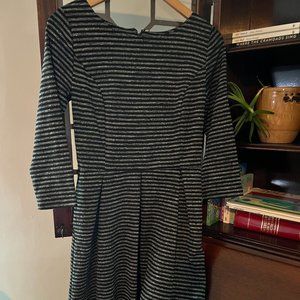 Women's Merona Black/White Textured Striped Dress Size S/P